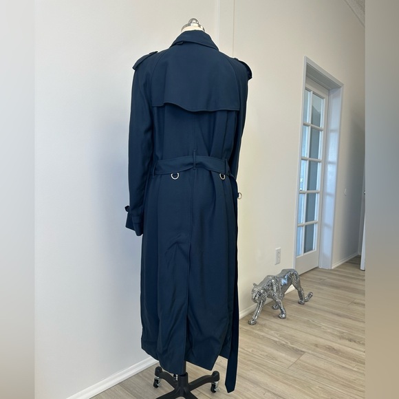 BURBERRY Twill Chain-Link Button Trench Coat - Picture 10 of 14